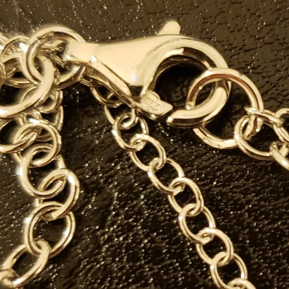 NWOT 10 grams 925 sterling silver necklace gemstones - Picture 8 of 9